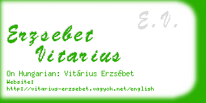 erzsebet vitarius business card